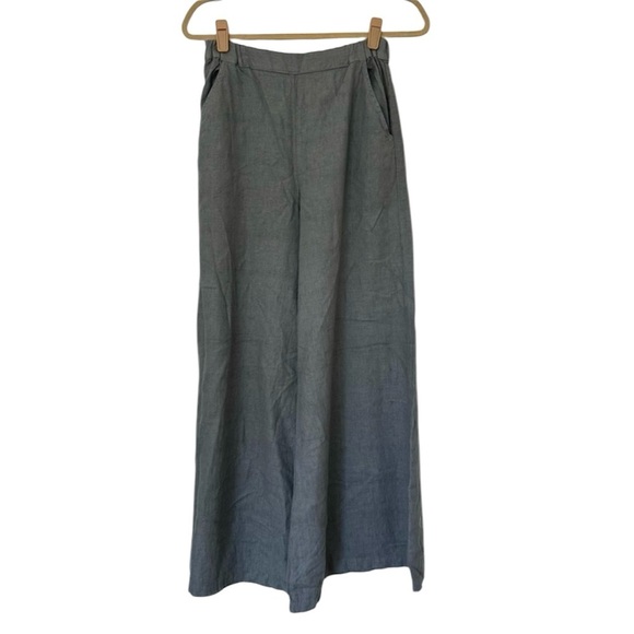 CP Shades Cropped Wendy Pant In Carbon Hemp Linen Womens Medium Gray - Picture 4 of 12